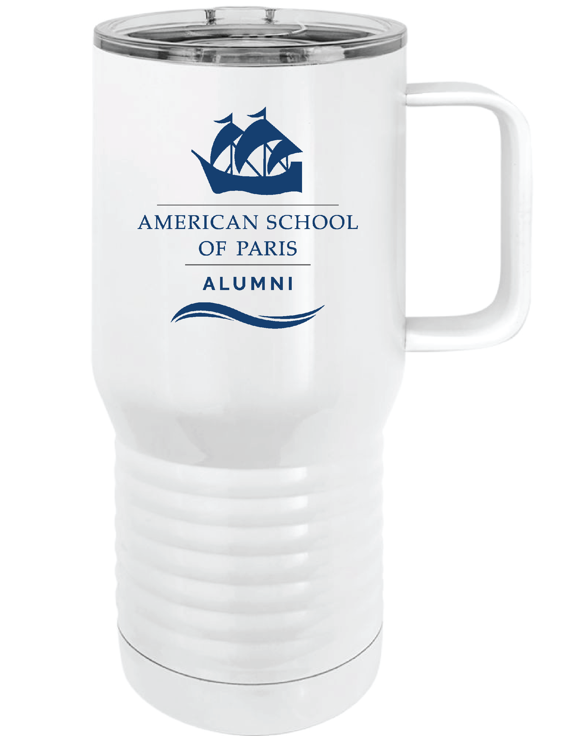 20oz Travel Mug with Slider Lid  American School of Paris Alumni Store